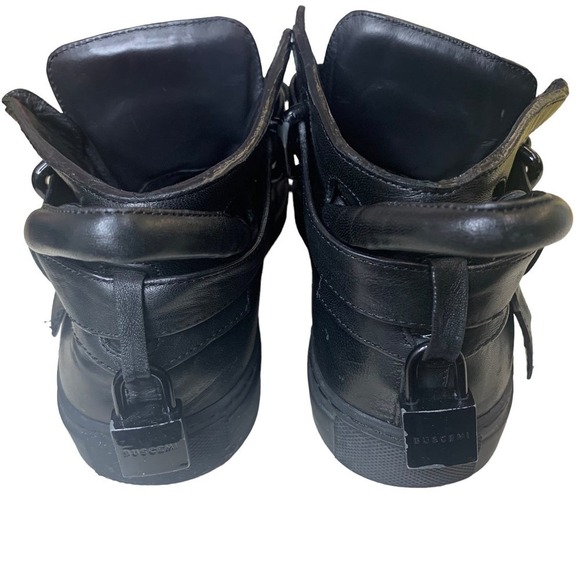 BUSCEMI Men's Sneaker Leather in Black SZ 7 - Picture 7 of 10